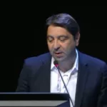 Prof. Kaymak hält einen Vortrag