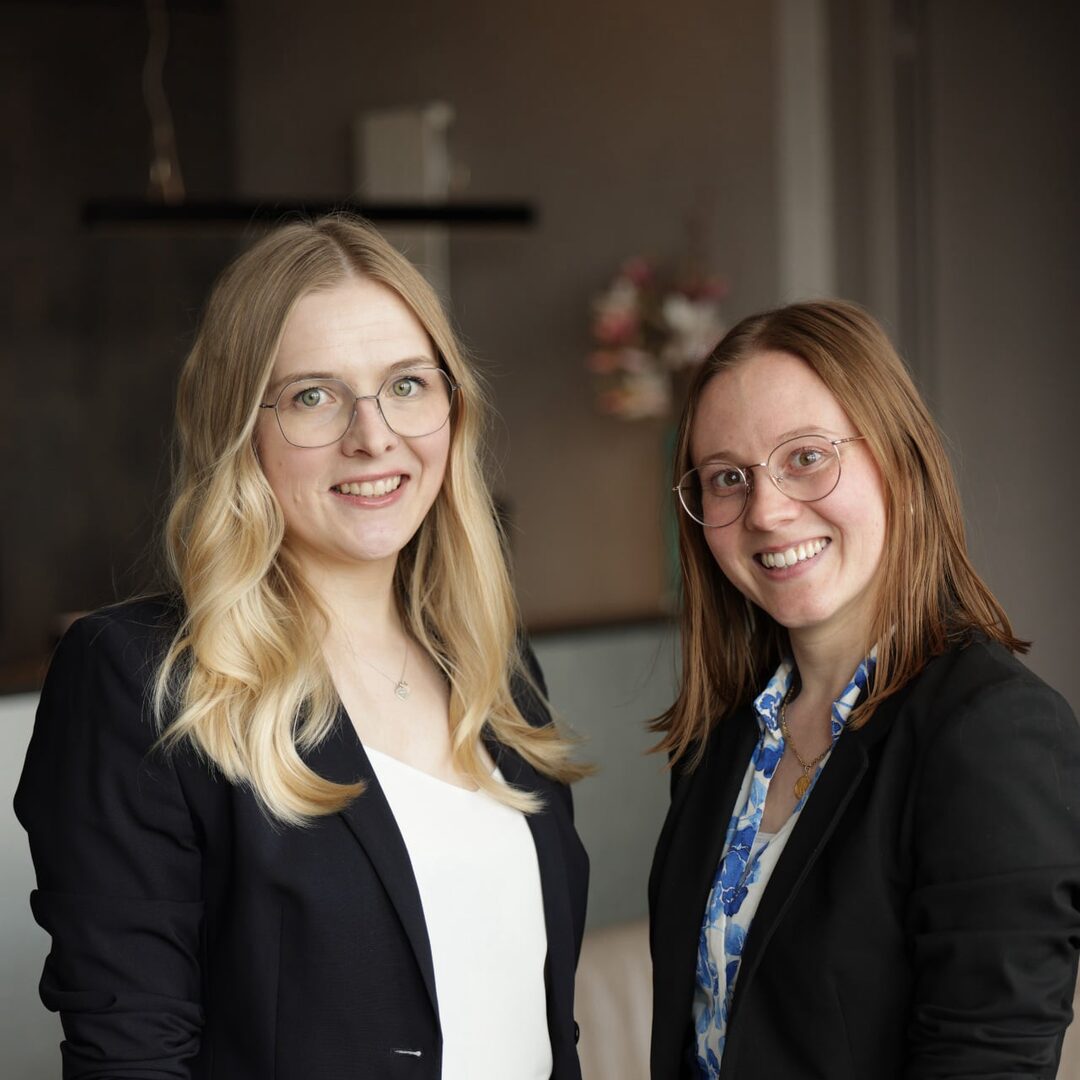 Frau Mattern und Frau Devenijn aus unserer Forschungsabteilung I.I.O.